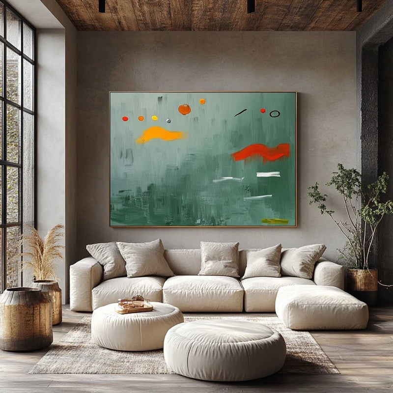 Wall Art Playful Textured Whimsical Shapes