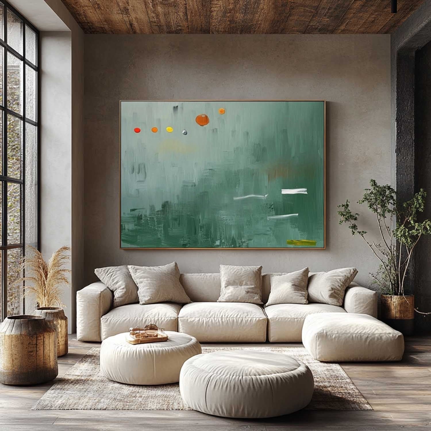 Wall Art Playful Textured Whimsical Shapes