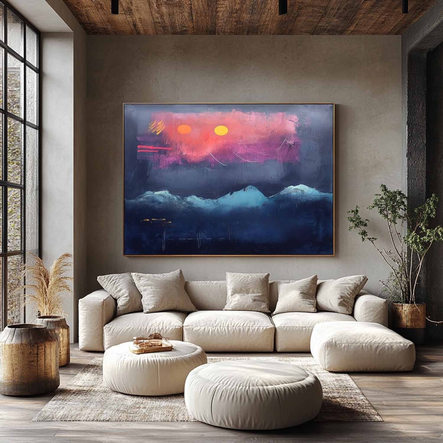 Wall Art Dramatic Textured Twilight