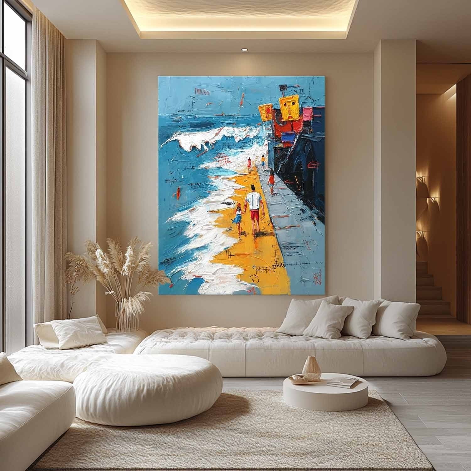 Wall Art Whimsical Plaster Beach
