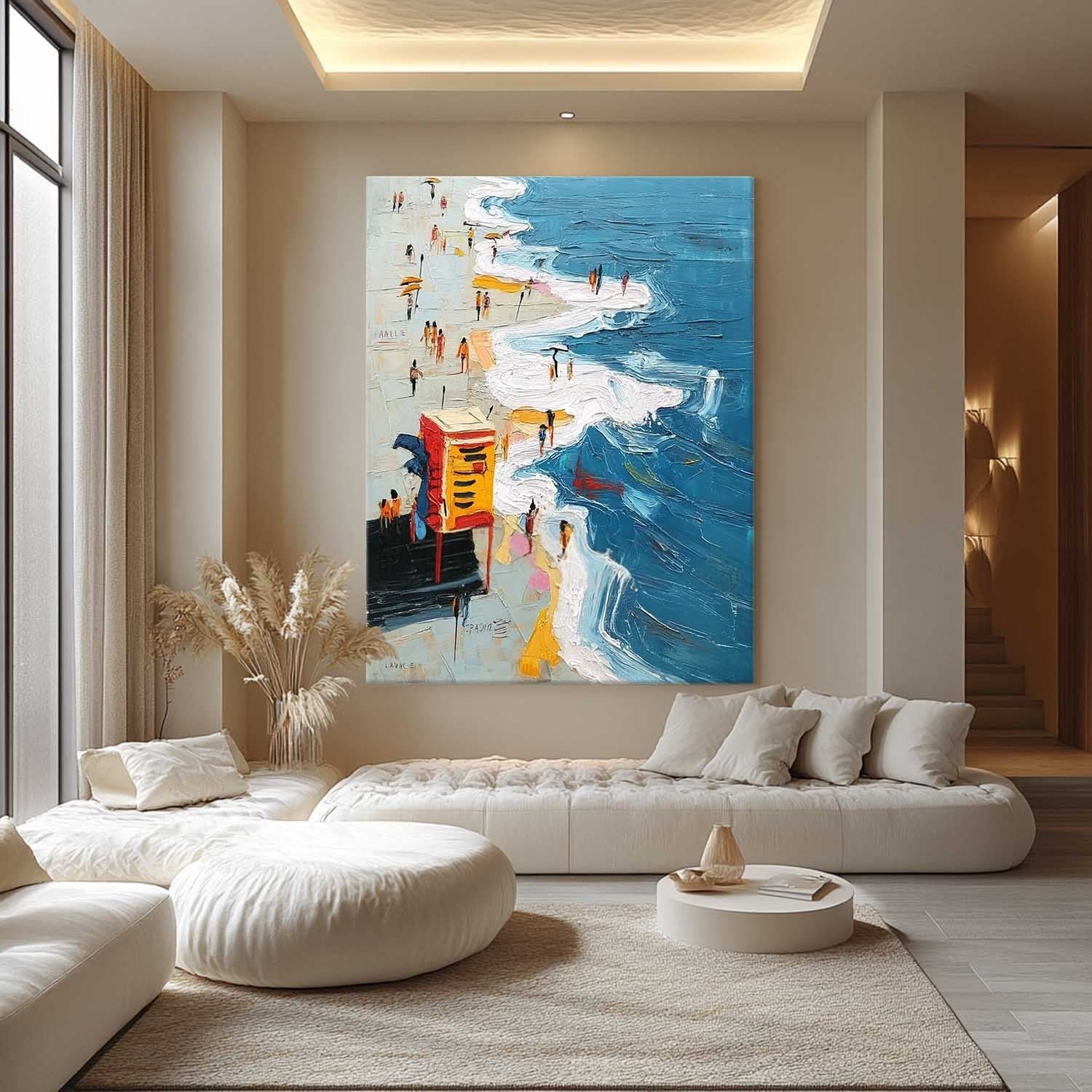 Wall Art Vibrant Beach Lifeguard