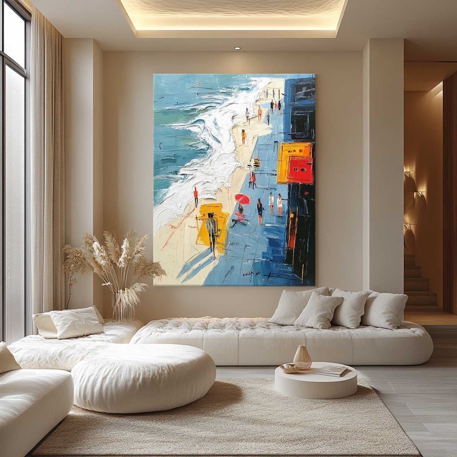 Wall Art Bright Beach Boardwalk