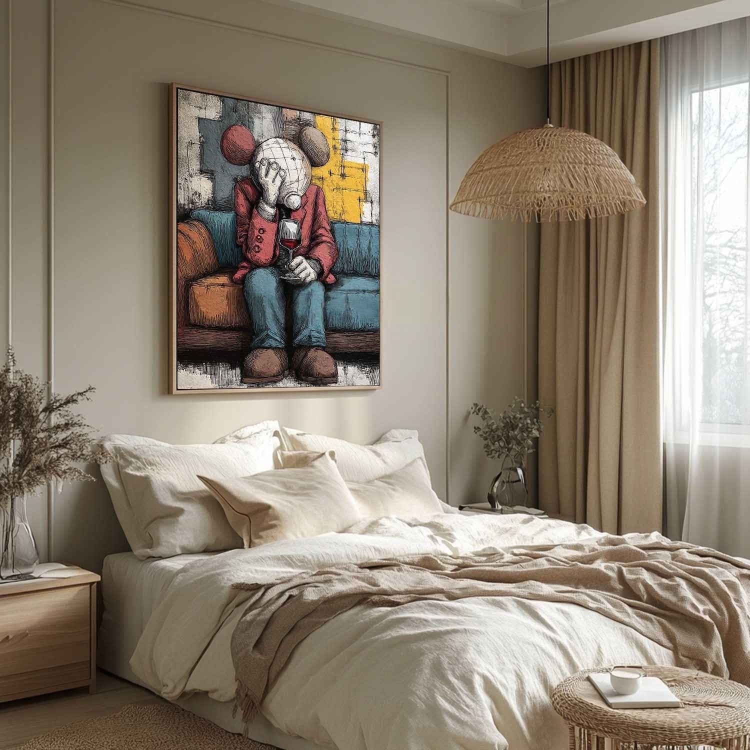 Kaws Melancholy Pop Art Painting