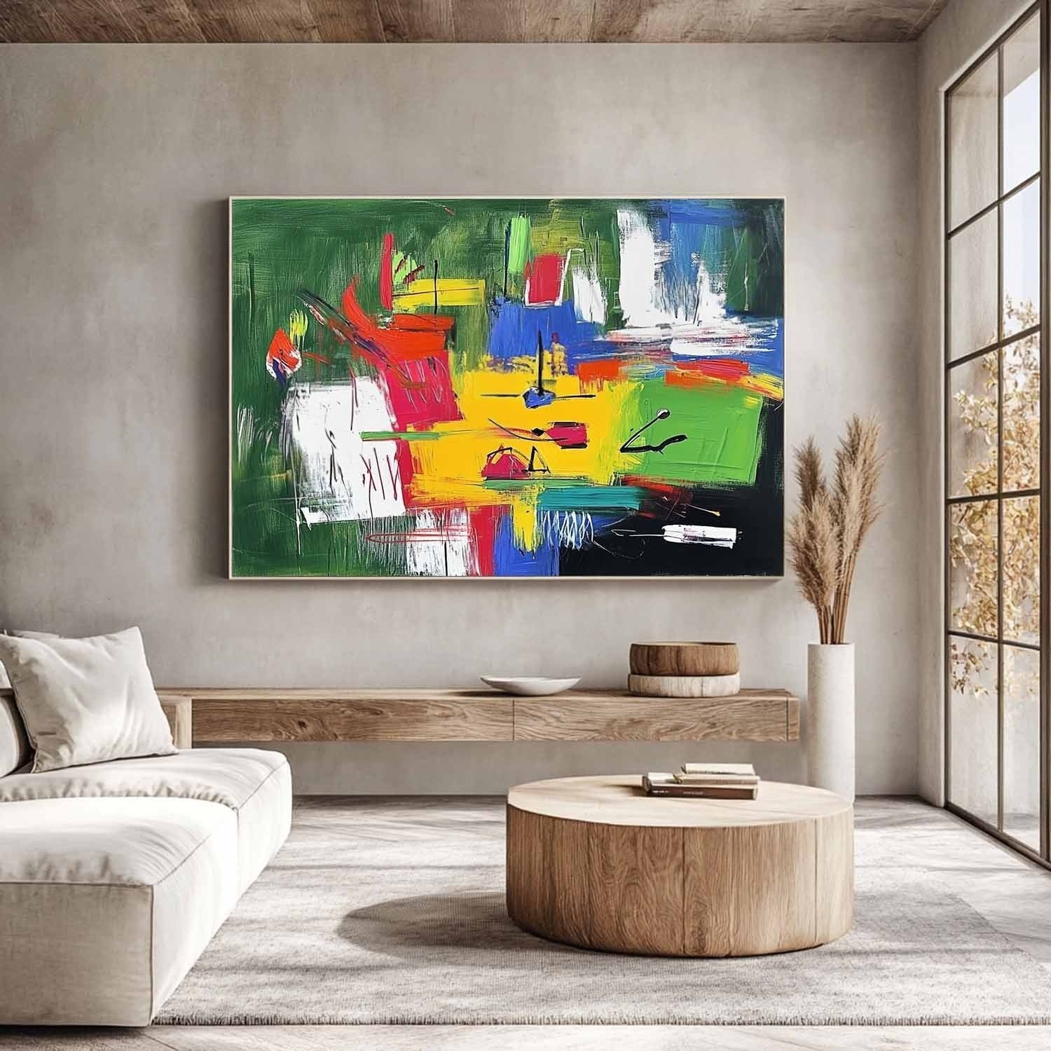 Wall Art Horizontal Expressionist Colorful