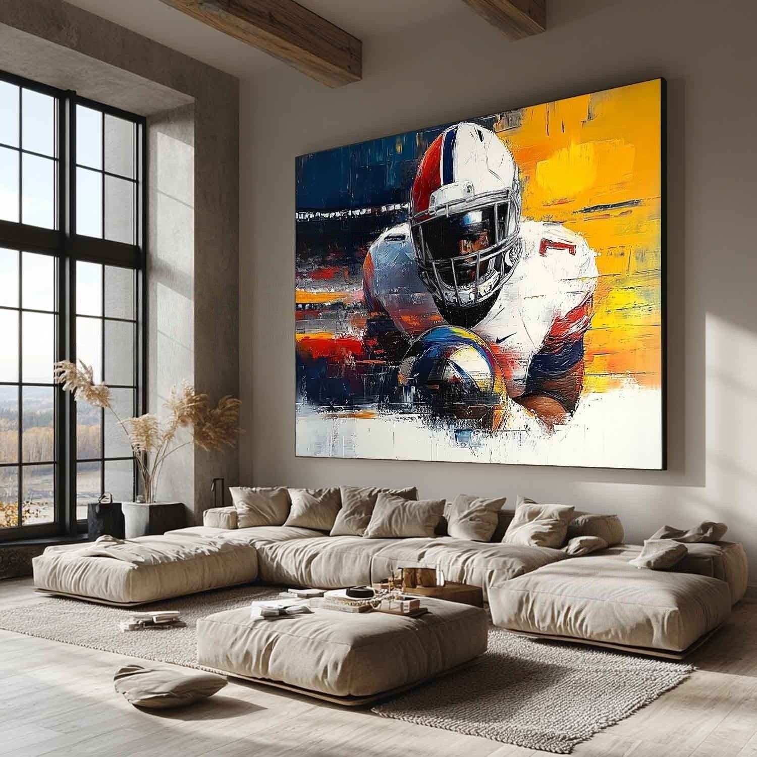 Wall Art Horizontal Abstract Expressionist