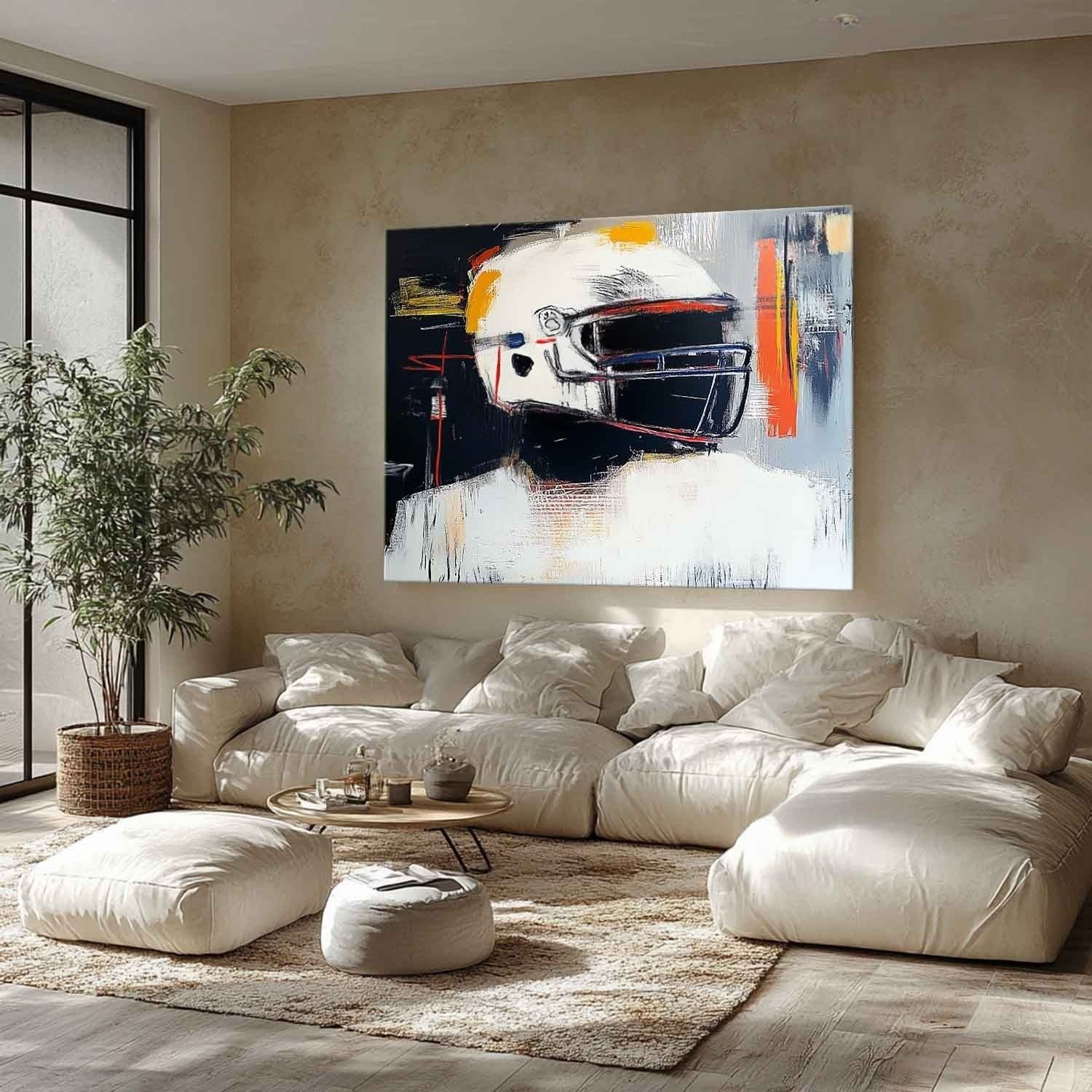 Wall Art Expressionist Racing Helmet
