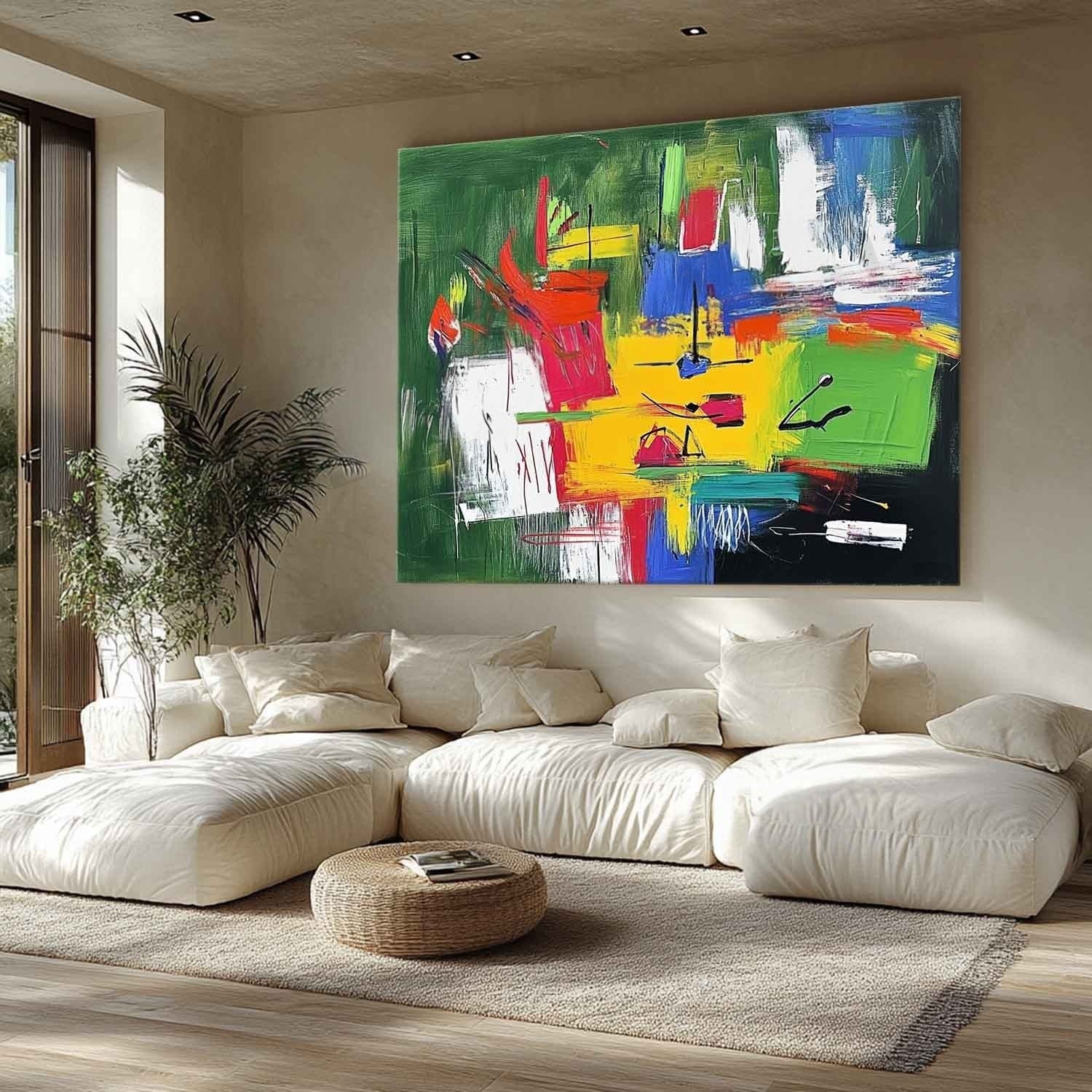 Wall Art Horizontal Expressionist Colorful