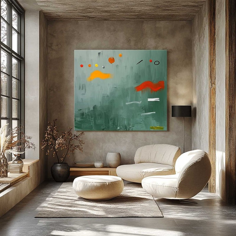 Wall Art Playful Textured Whimsical Shapes