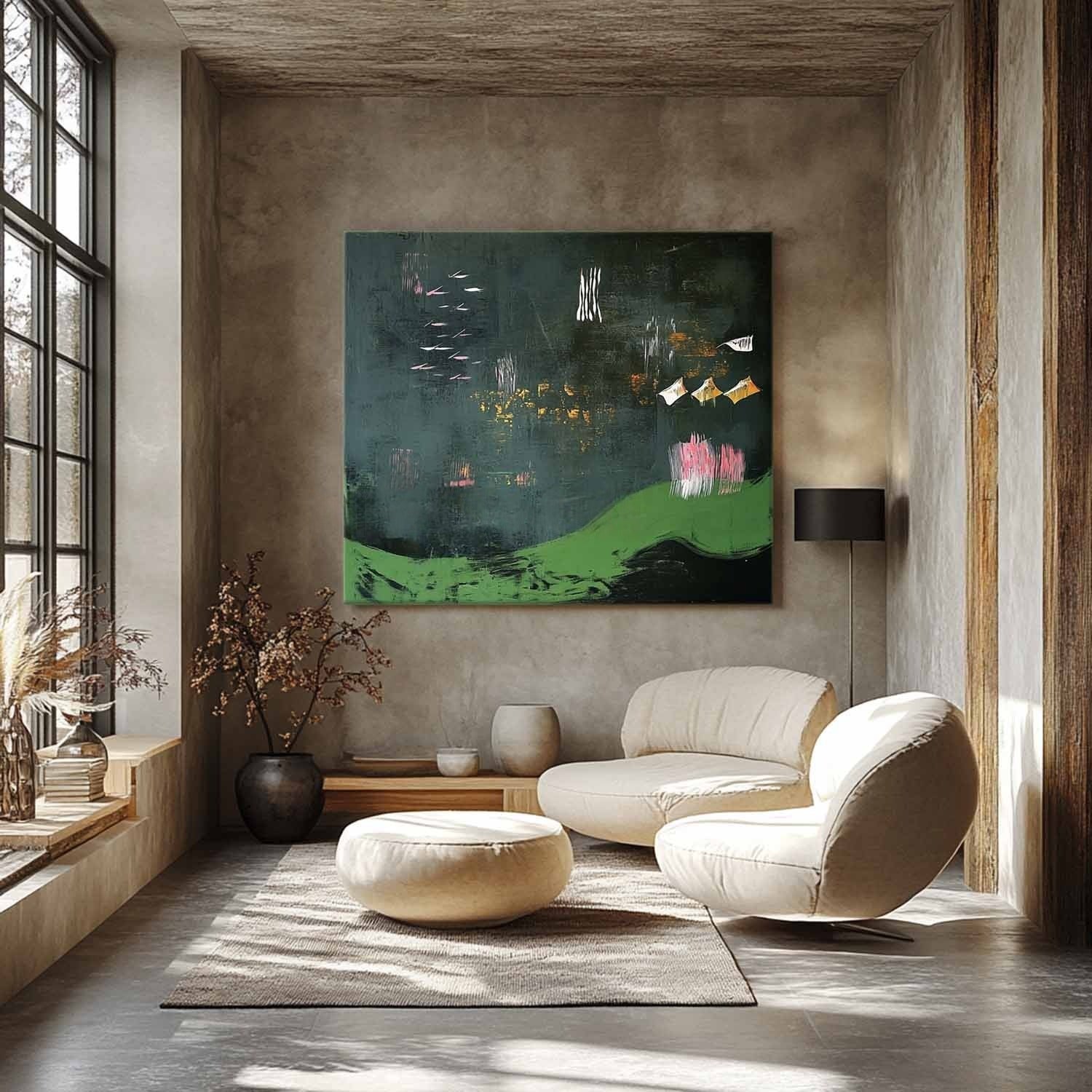 Wall Art Rectangle Abstract Modern Art Luxury
