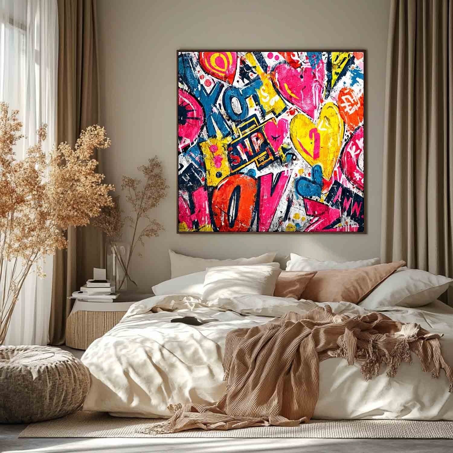 Wall Art Pop Art Graffiti Heart Love Street