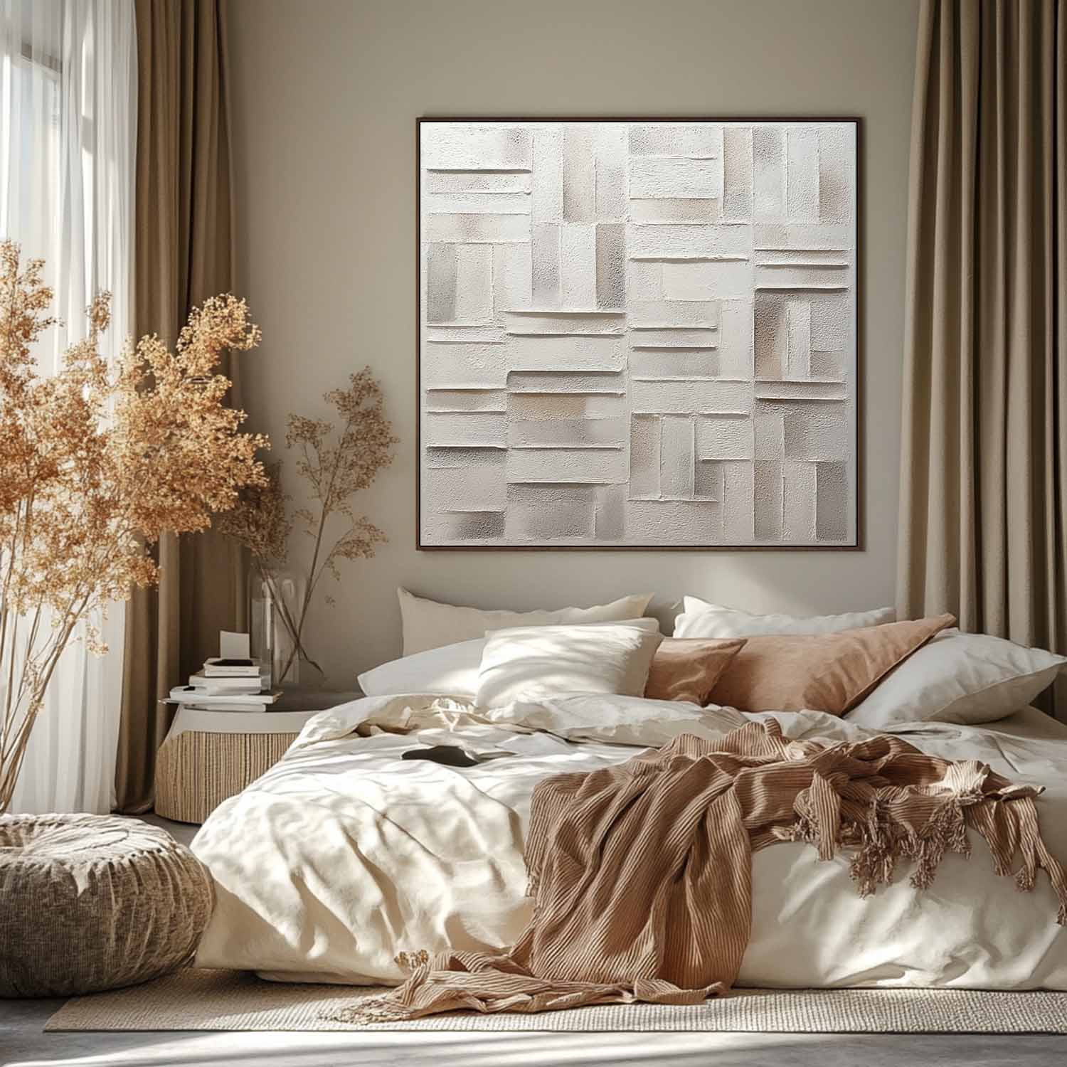Plaster Art Texture Painting SG405 - Neutralighting