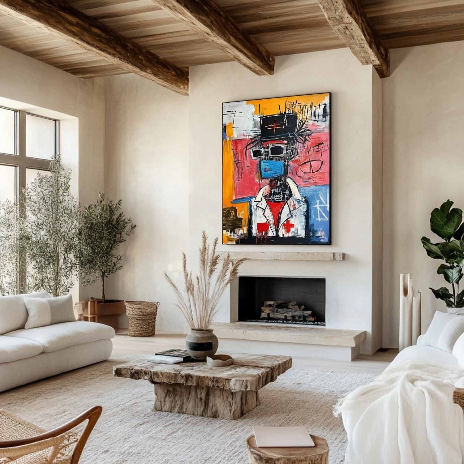 Wall Art Vertical Neo Expressionist