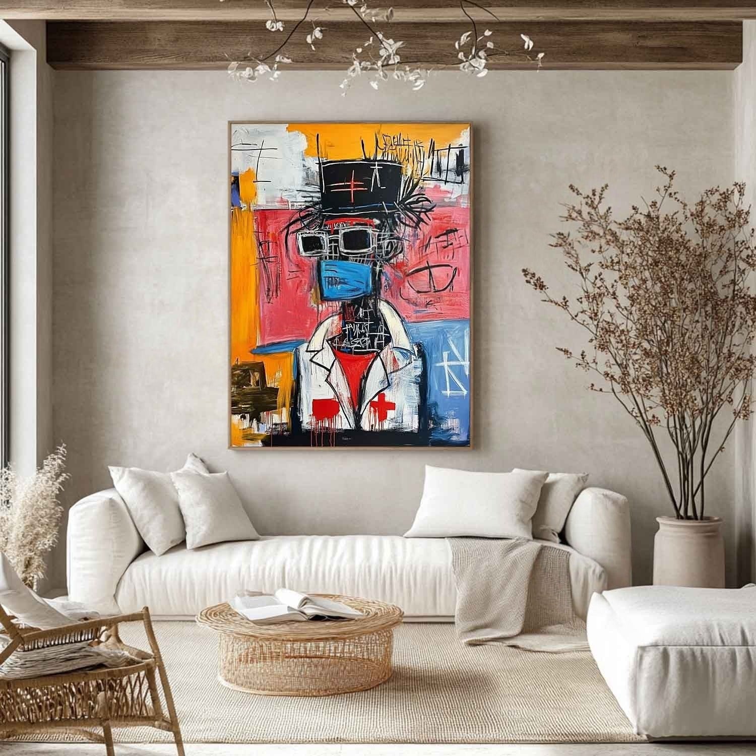 Wall Art Vertical Neo Expressionist