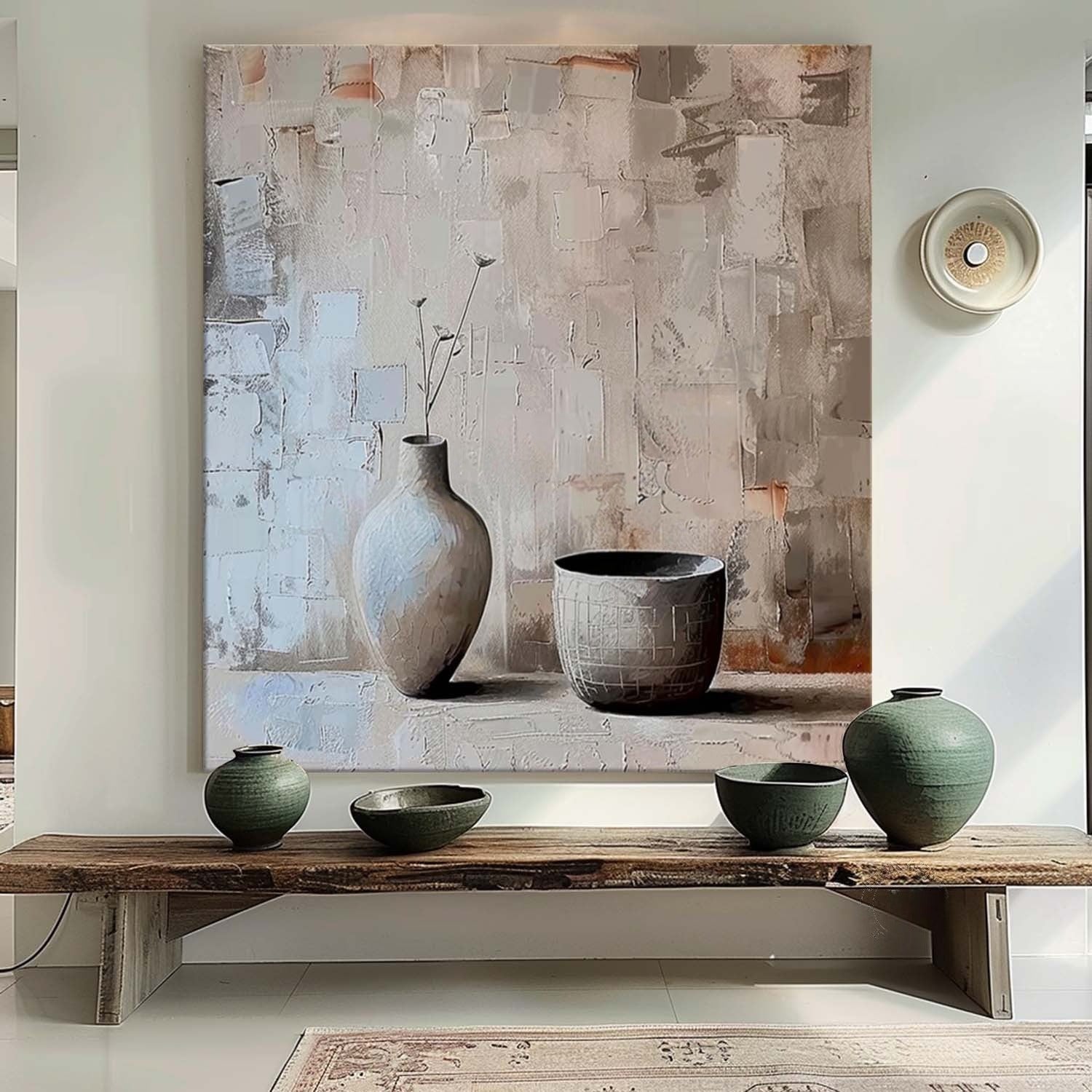 Wall Art Square Wabi-Sabi Still Life Painting