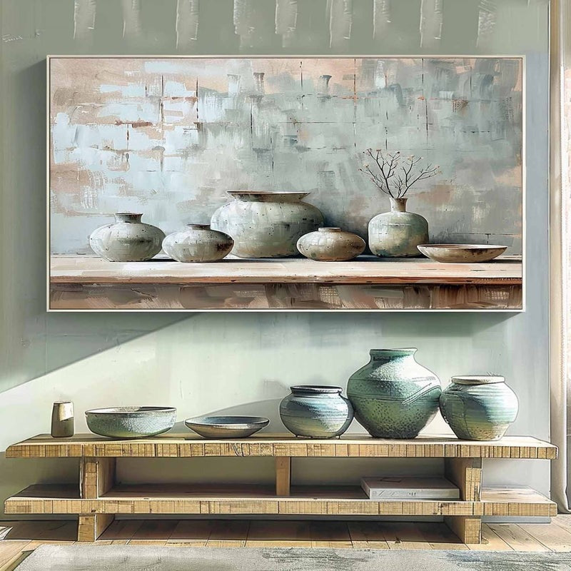 Wall Art Ceramic Pottery Still Life Wabi-Sabi