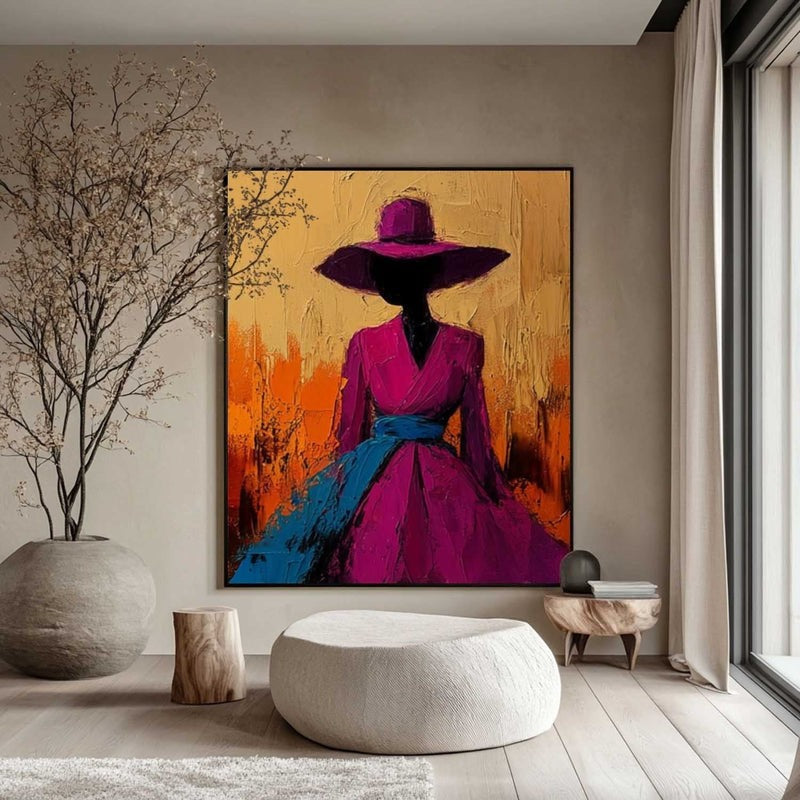 Wall Art Abstract Woman Painting