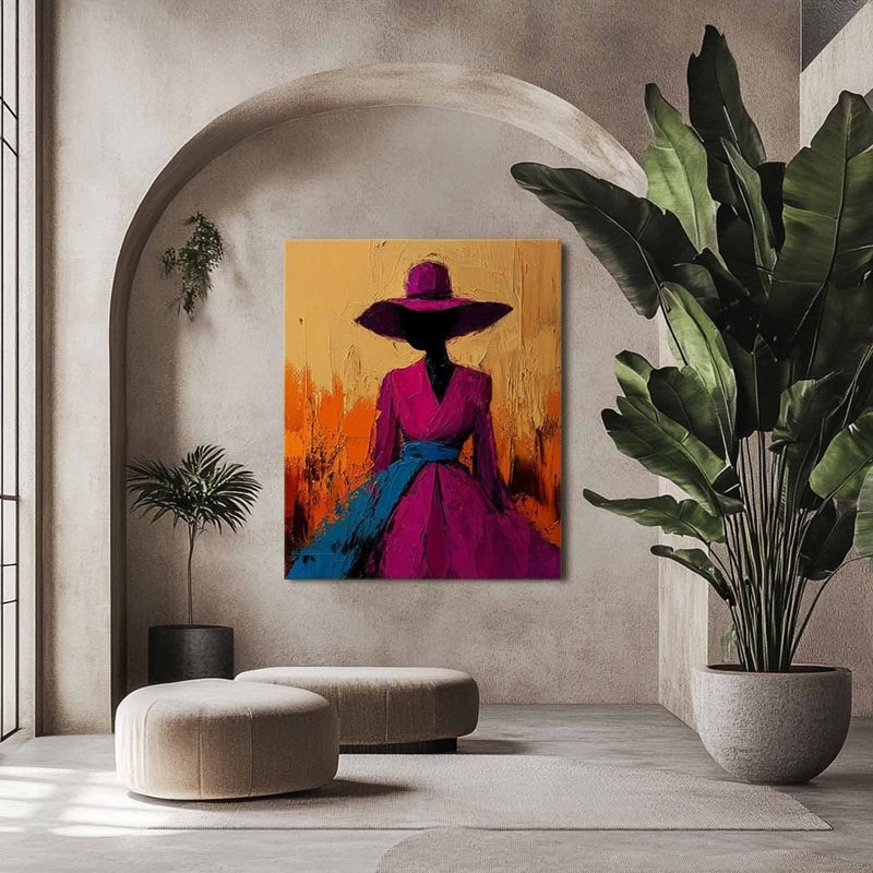 Wall Art Abstract Woman Painting