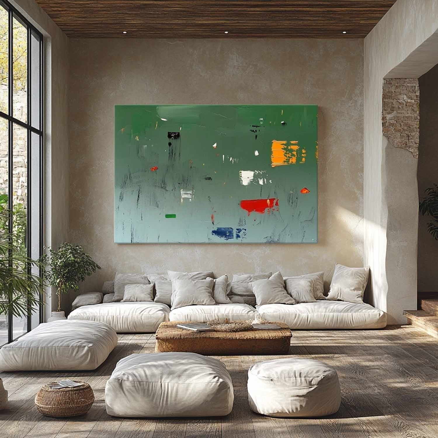 Wall Art Square Abstract Modern Minimalist