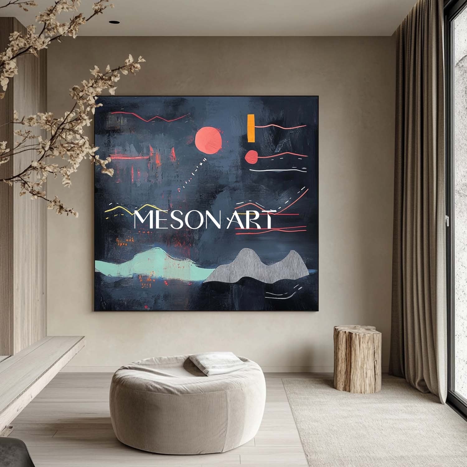 Contemporary Minimalist Art MA130 - Neutralighting