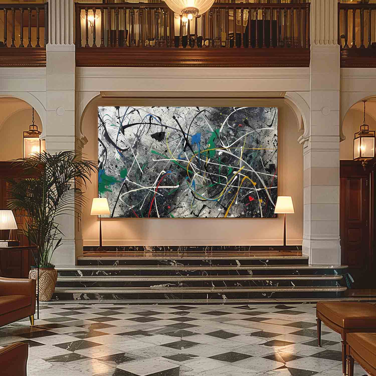 Abstract Expressionist Art AEA028 - Neutralighting