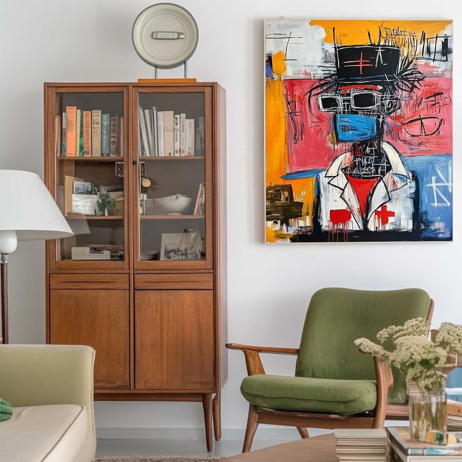 Wall Art Vertical Neo Expressionist