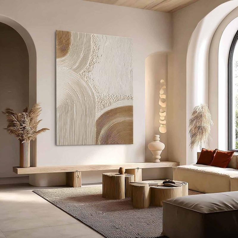 Wall Art Abstract Arc Texture Painting