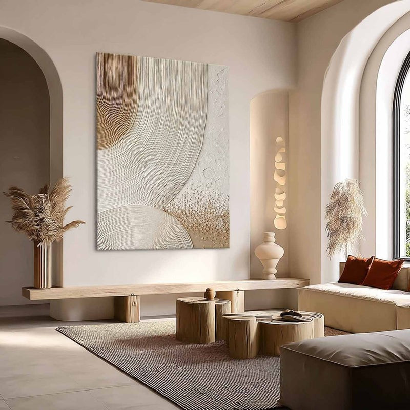 Wall Art Abstract Arc Texture Painting