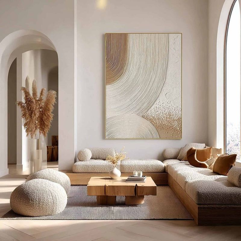 Wall Art Abstract Arc Texture Painting