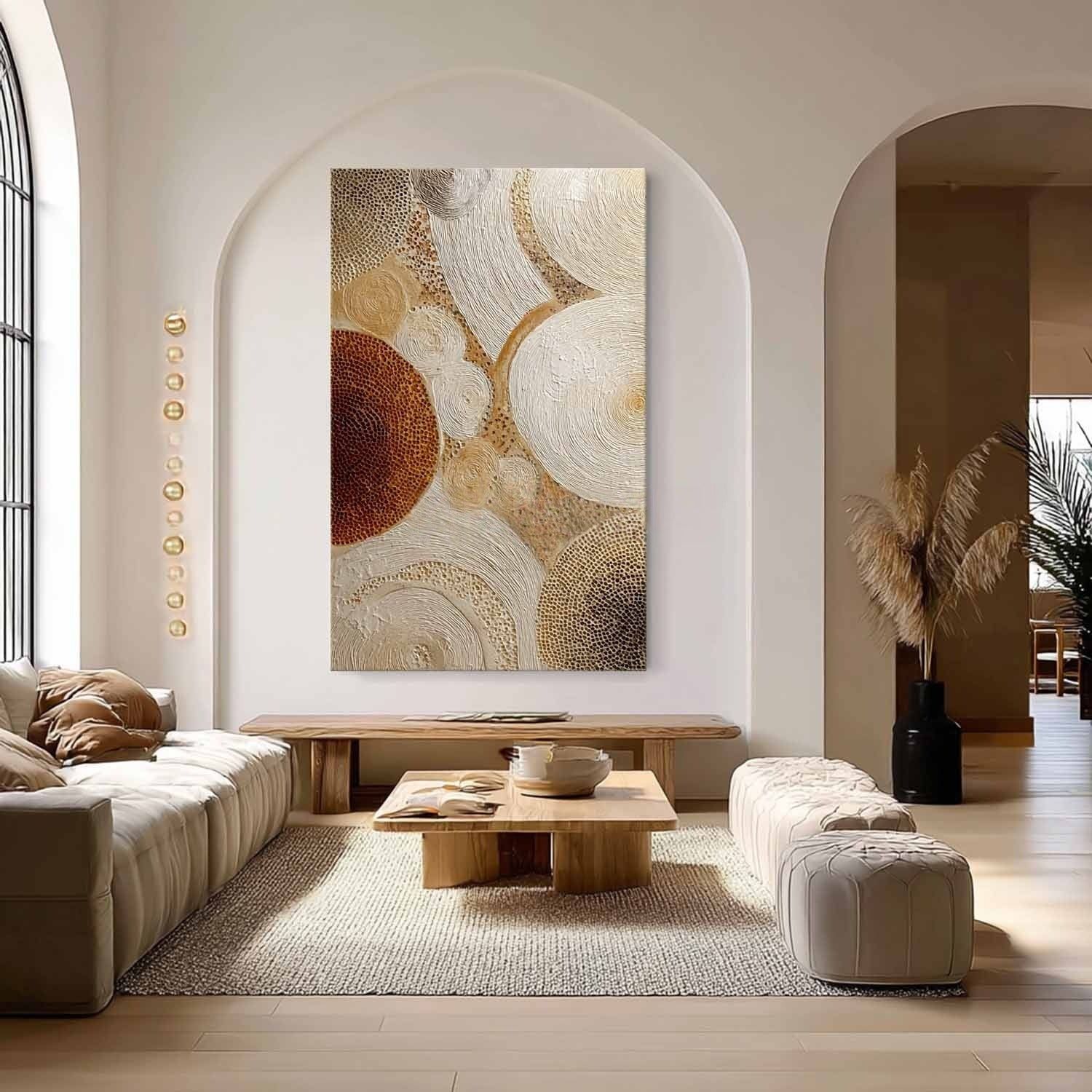 Wall Art Concentric Circle Texture Bohemian