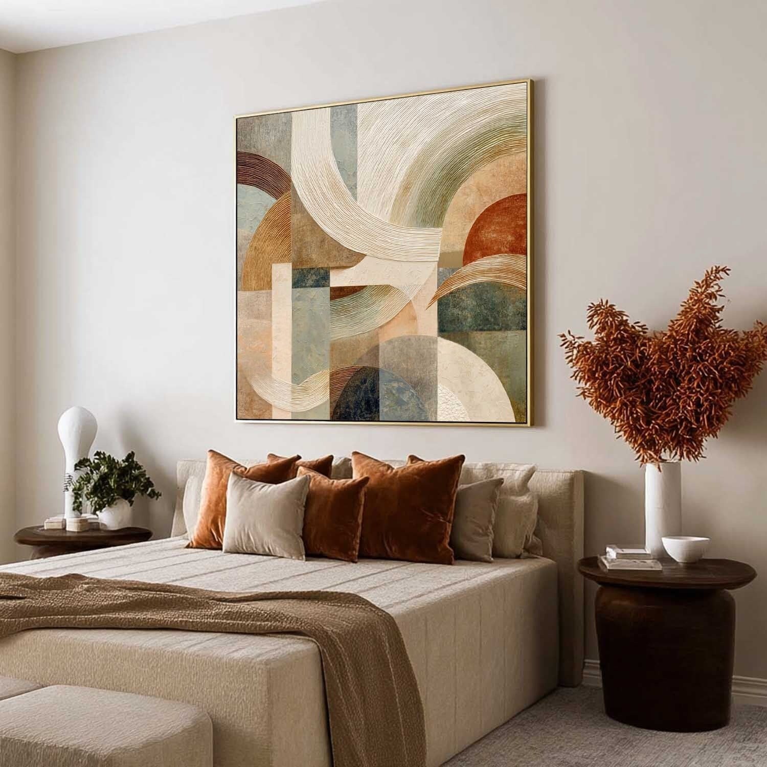 Wall Art Semicircle Geometric Abstract