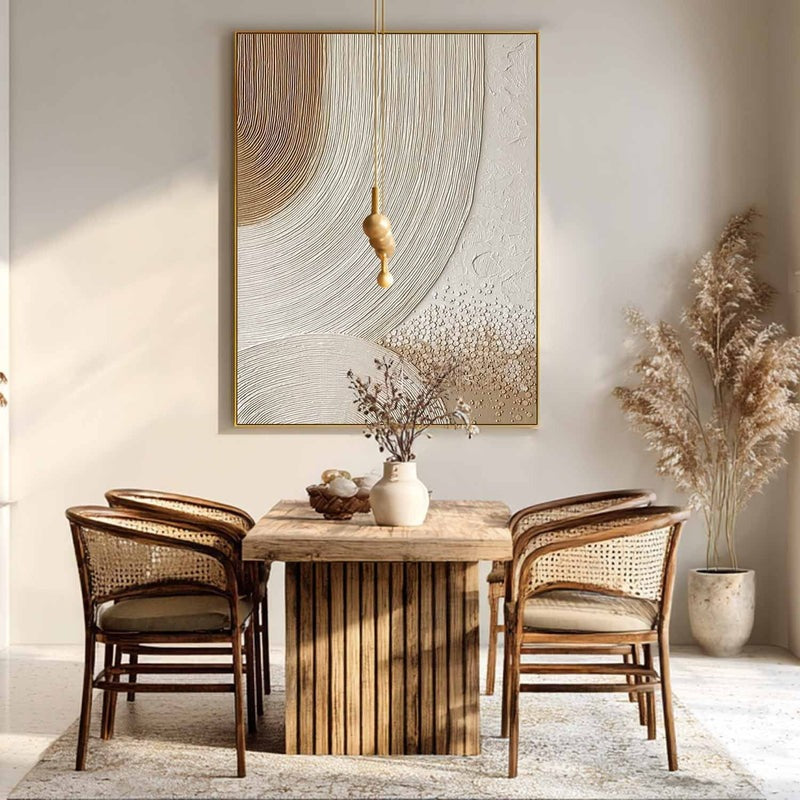 Wall Art Abstract Arc Texture Painting