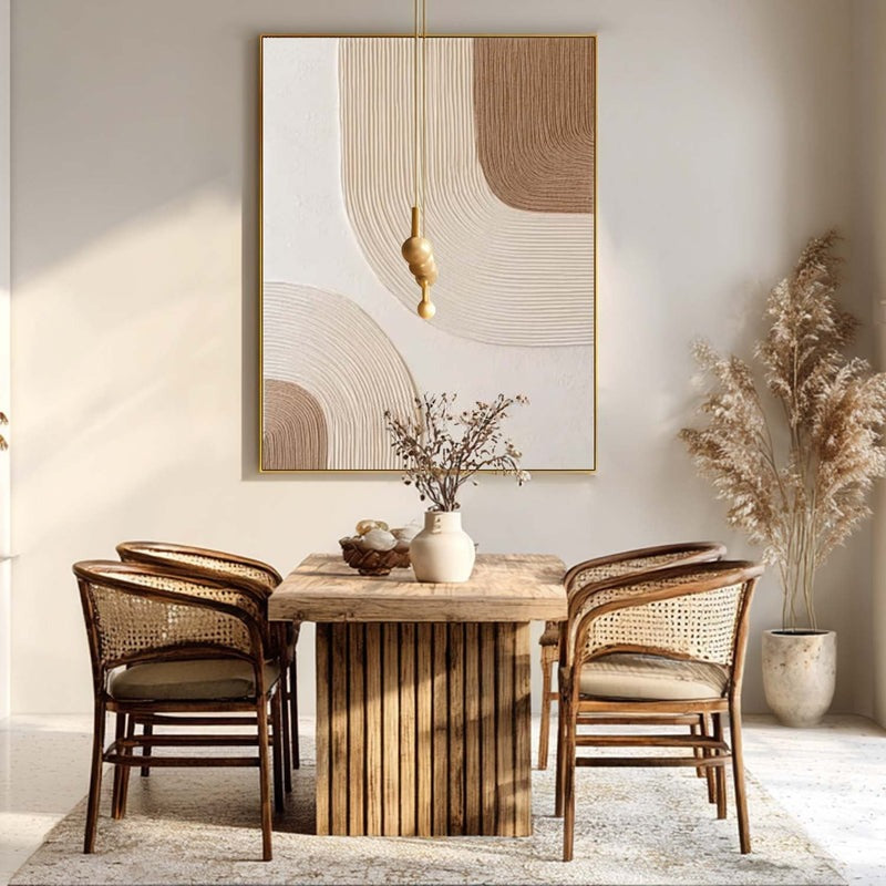 Wall Art Abstract Line Texture Painting