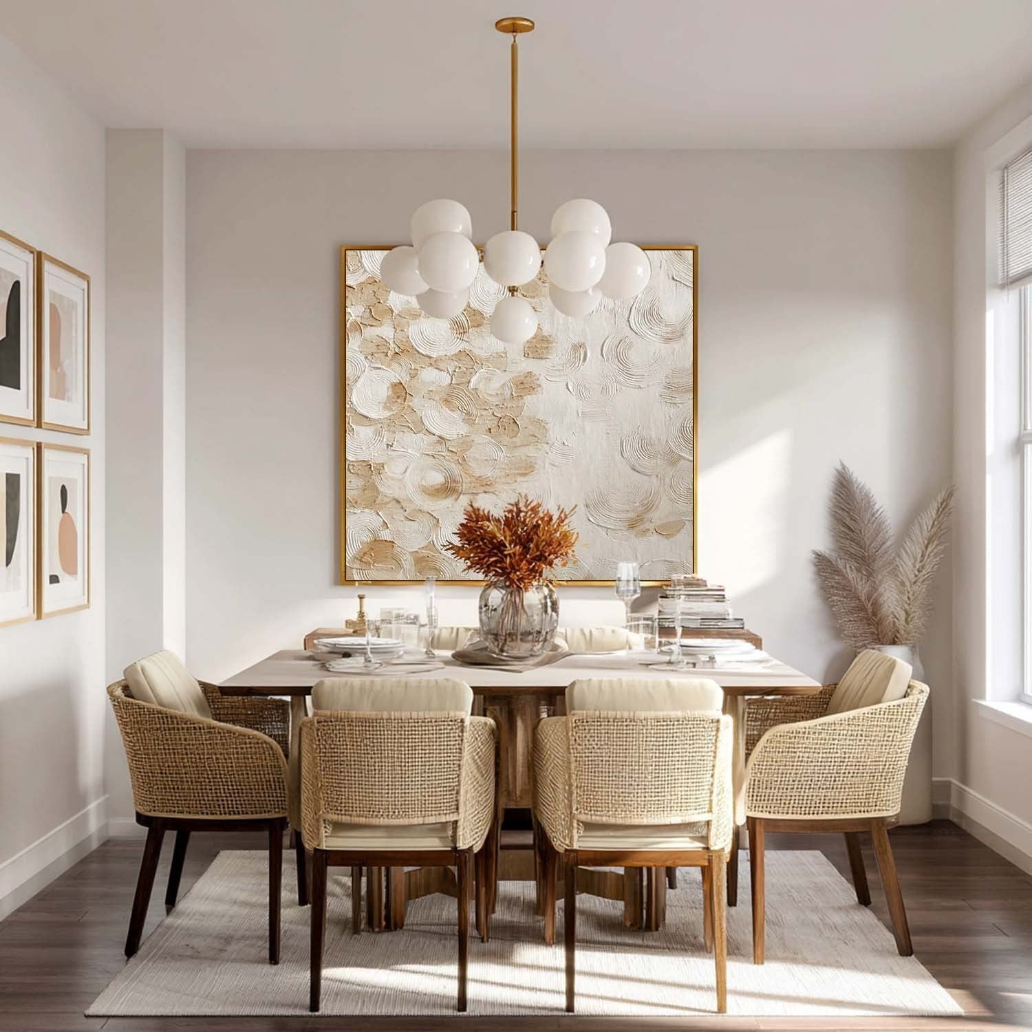Wall Art Neutral Textured Oil Painting