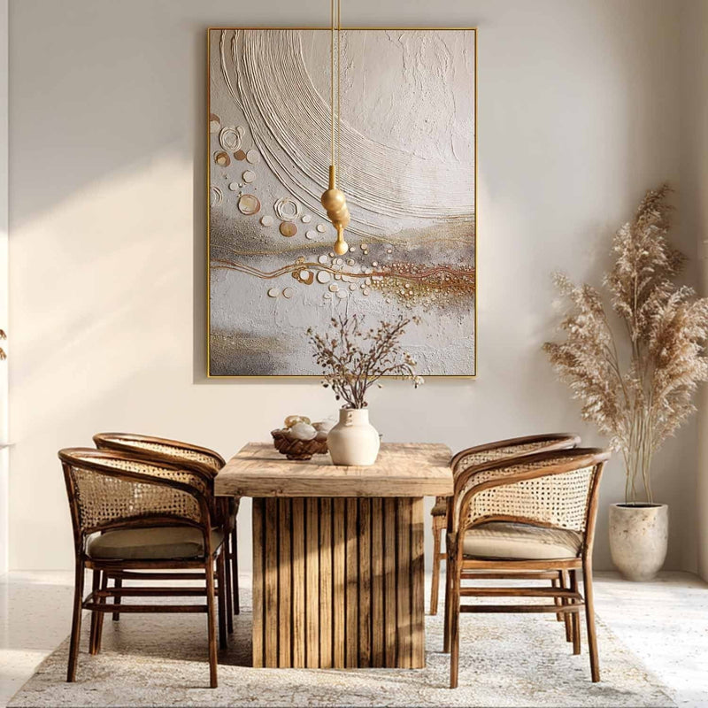 Wall Art Neutral Circle Abstract Minimalist