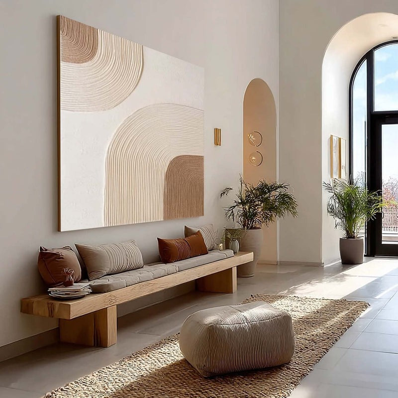 Wall Art Abstract Line Texture Painting