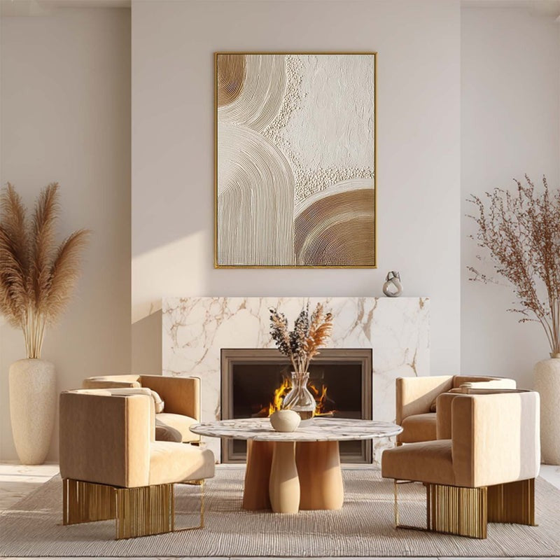 Wall Art Abstract Arc Texture Painting
