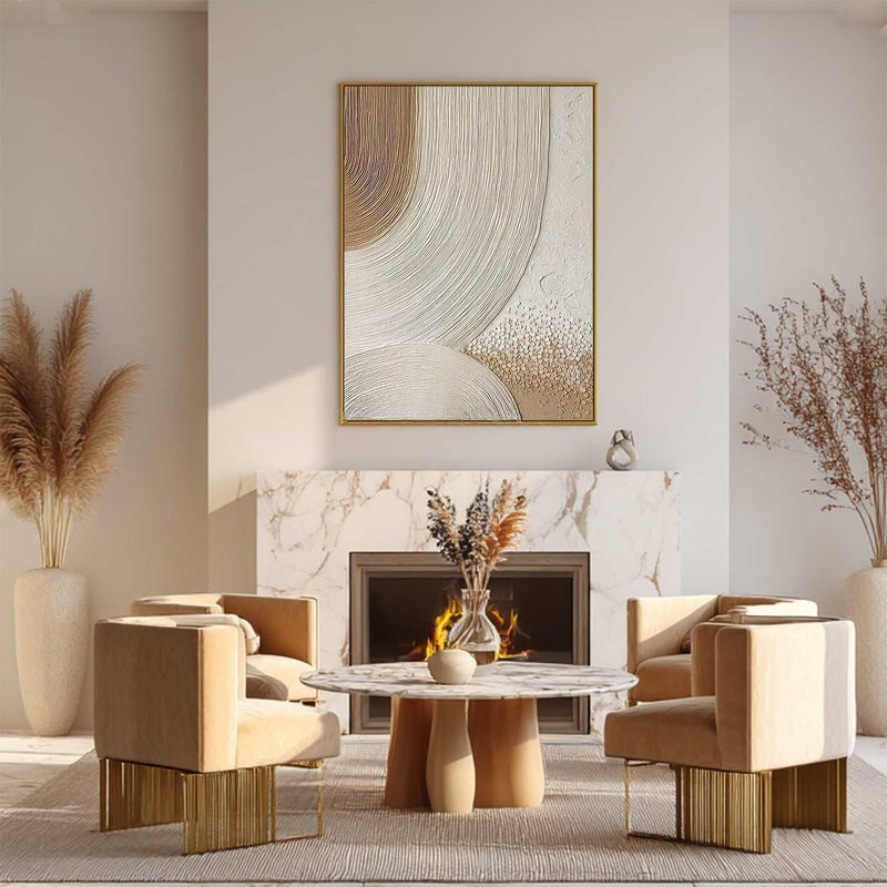 Wall Art Abstract Arc Texture Painting