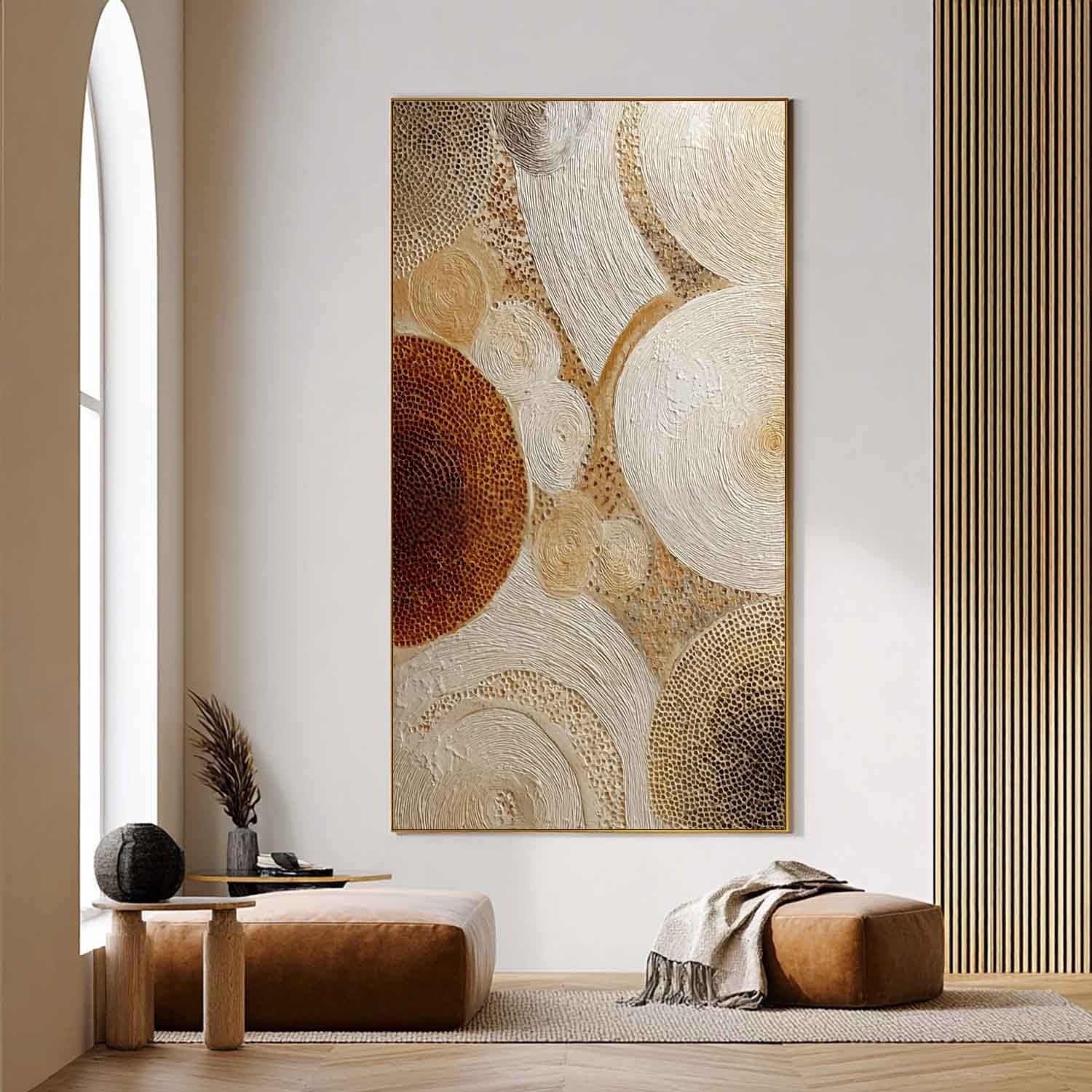 Wall Art Concentric Circle Texture Bohemian