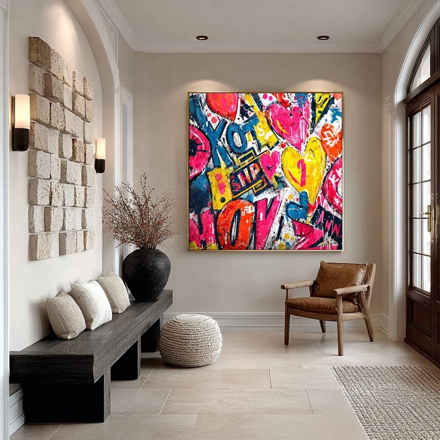 Wall Art Pop Art Graffiti Heart Love Street