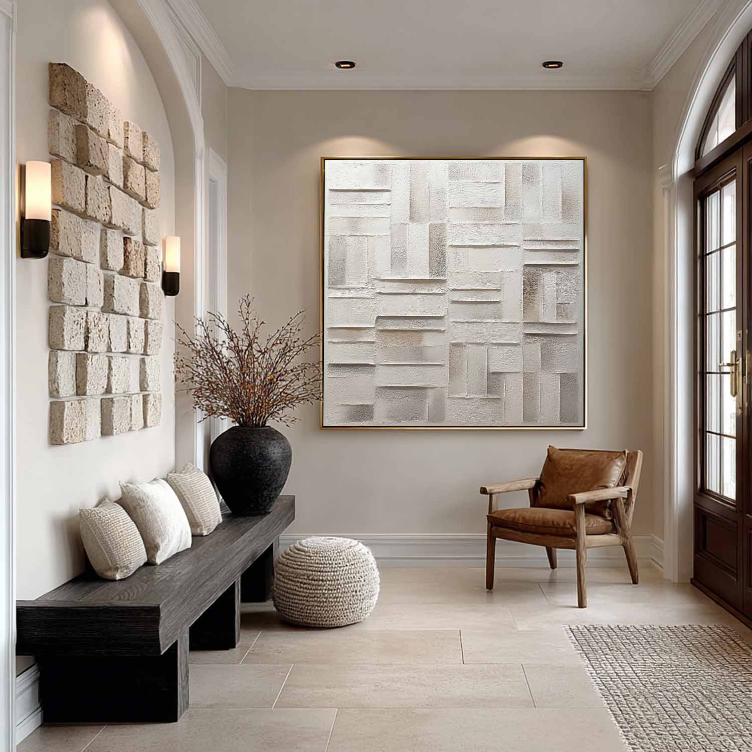 Plaster Art Texture Painting SG405 - Neutralighting