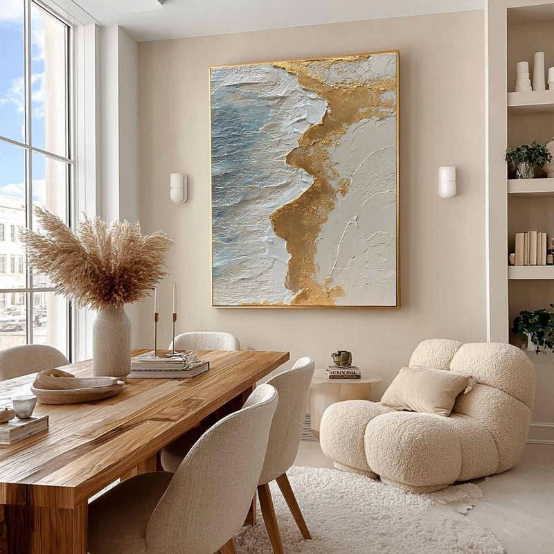 Wall Art Abstract Ocean Texture Painting