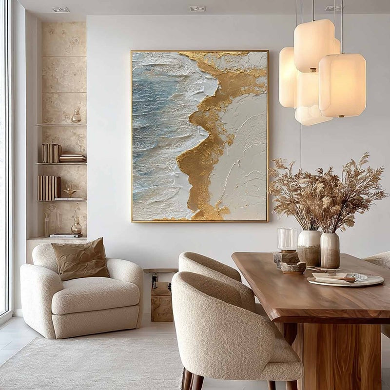 Wall Art Abstract Ocean Texture Painting