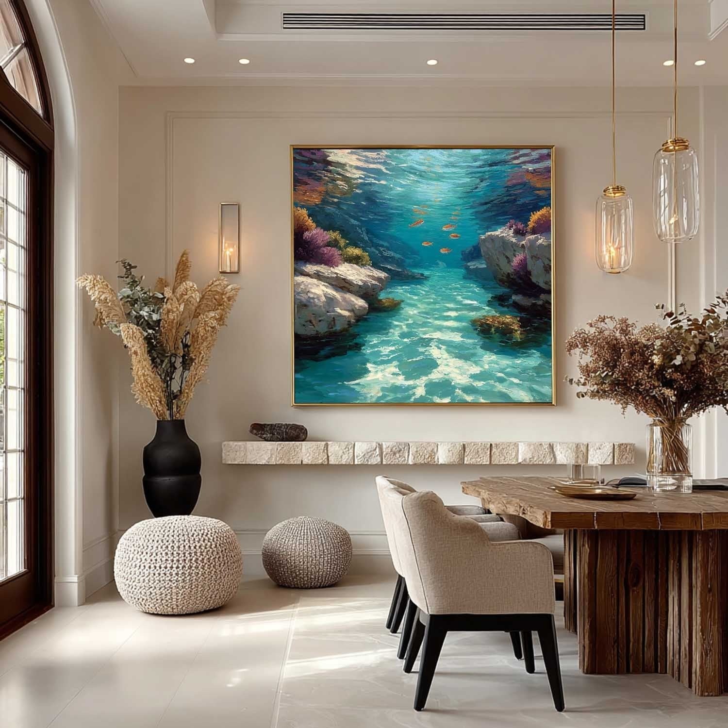 Wall Art Underwater Cove Fish Coral Realistic