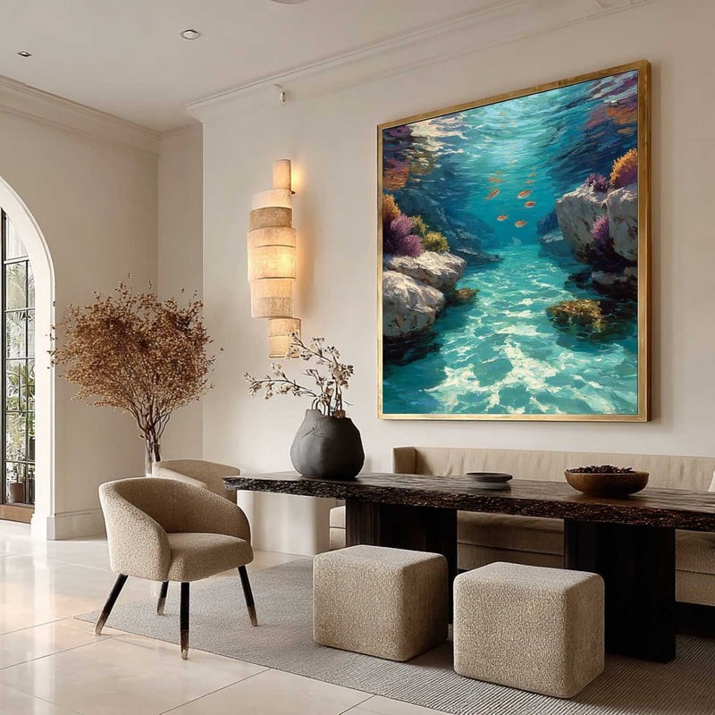 Wall Art Underwater Cove Fish Coral Realistic
