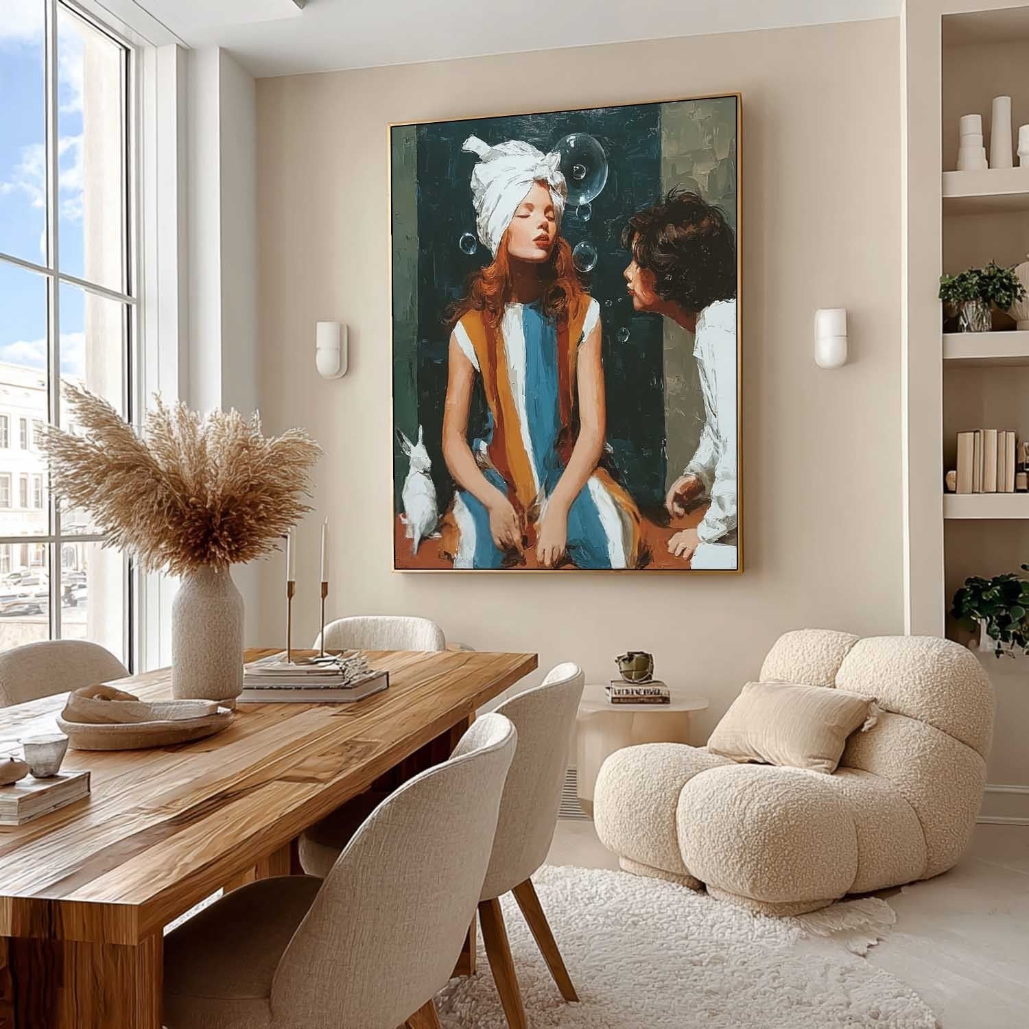 Whimsical Moment 3D Impasto Painting