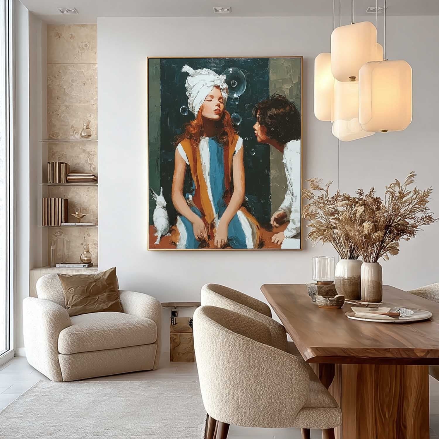 Whimsical Moment 3D Impasto Painting