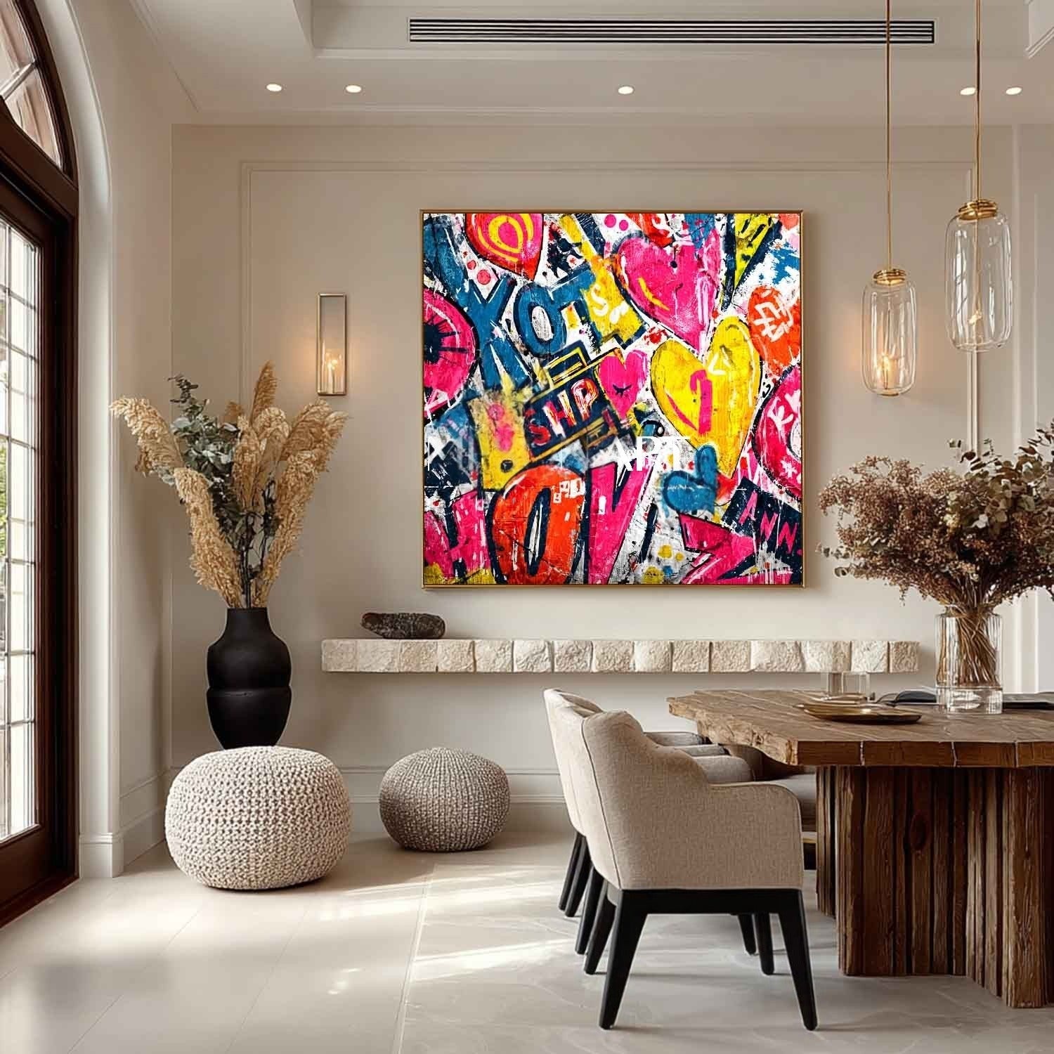 Wall Art Pop Art Graffiti Heart Love Street