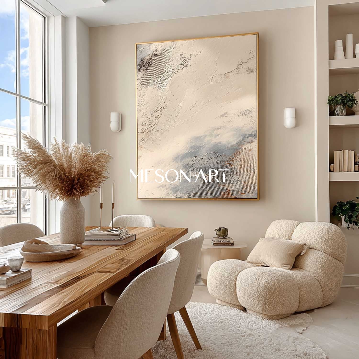 Plaster Art Texture Painting SG462 - Neutralighting