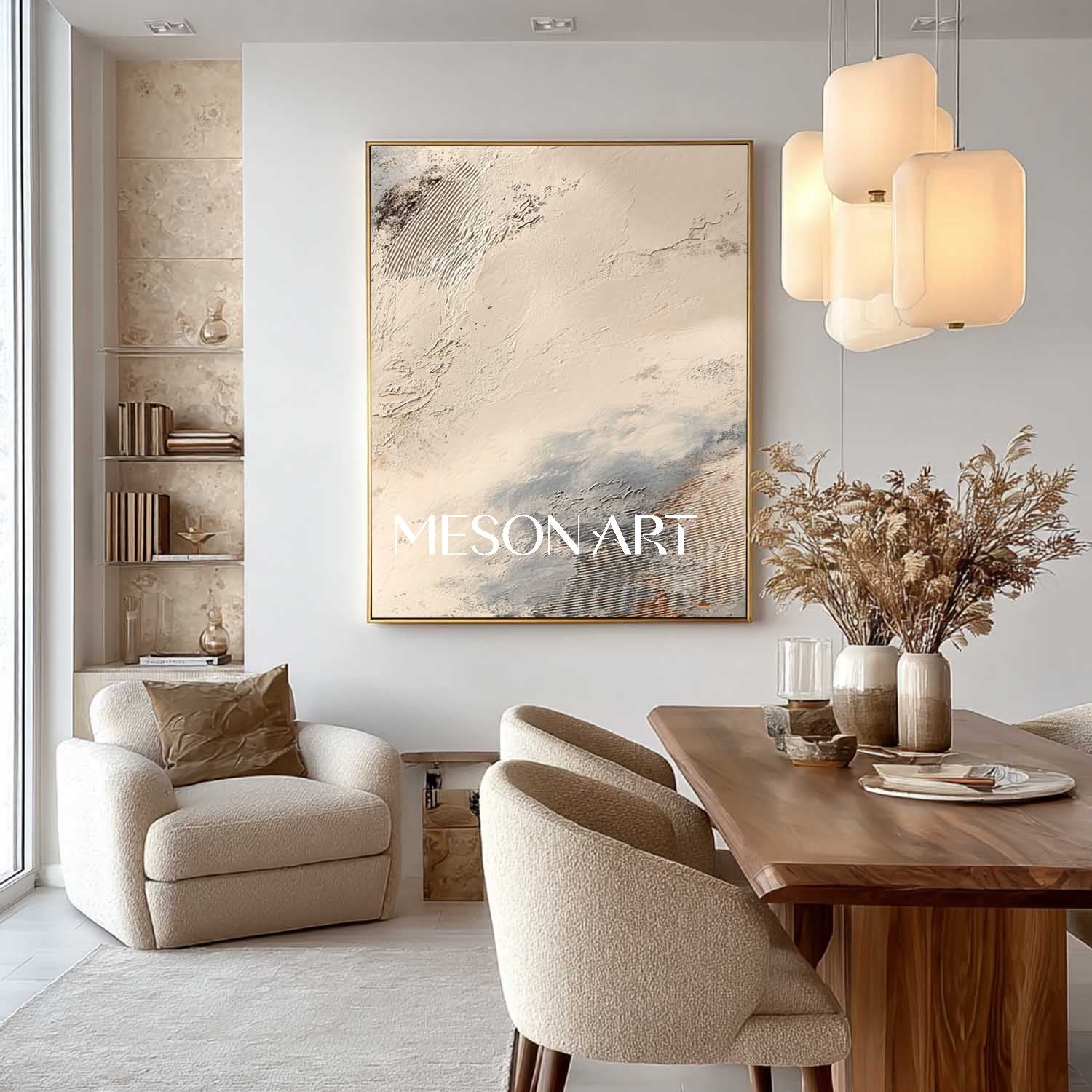 Plaster Art Texture Painting SG462 - Neutralighting
