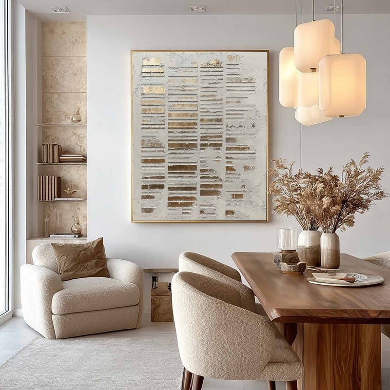 Wall Art Abstract Geometric Texture Painting